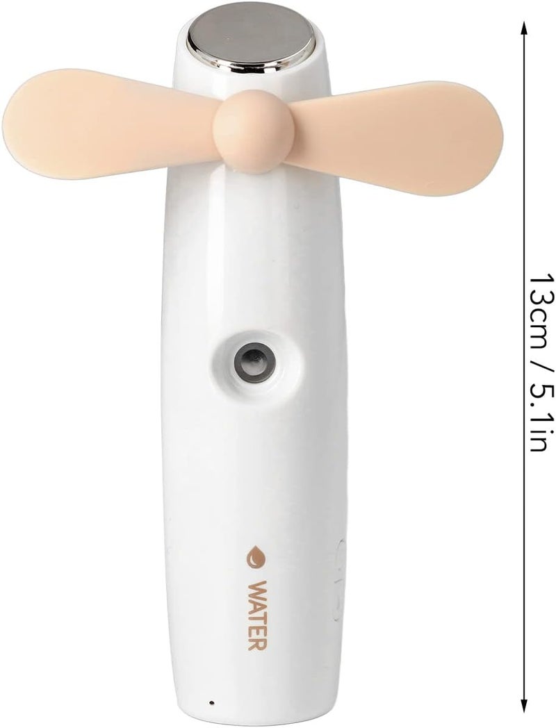 woobles Handheld Mini Fan, Portable 2 in 1 Spray Water Replenisher Fan, USB Rechargeable Small Pocket Fan, Cute Misting Fan for Outdoor Traveling - Image 4